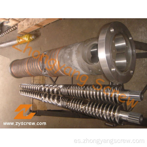 Pelletetizer de PVC 65/132 Co-Rotating Cónico Twin Tornillo y Barril